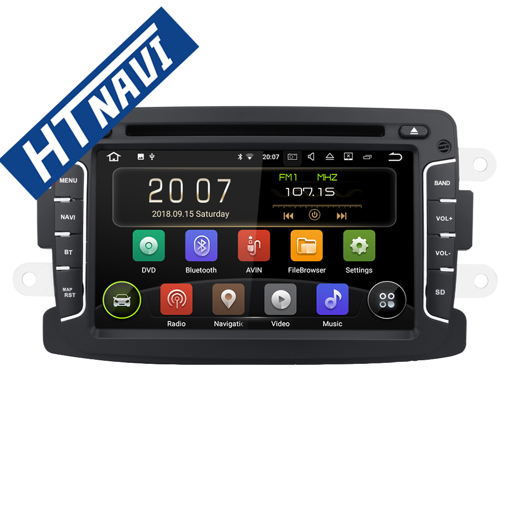 HTNAVI Player multimídia para carro para Renault/Duster/Captur/Sandero/Logan 2 2013-2015