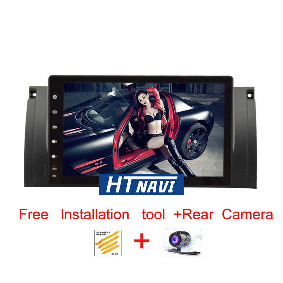 HTNAVI Player multimídia para carro para BMW M5/E39/X5/E53 2000-2007