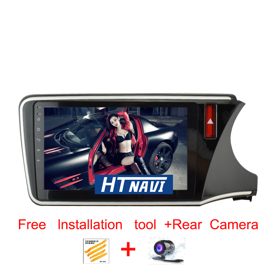 HTNAVI Lettore multimediale per auto per Honda City 2014-2017