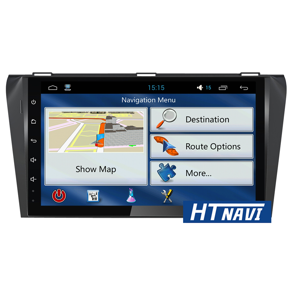 HTNAVI Lecteur multimédia de voiture pourMazda 3 2004-2009