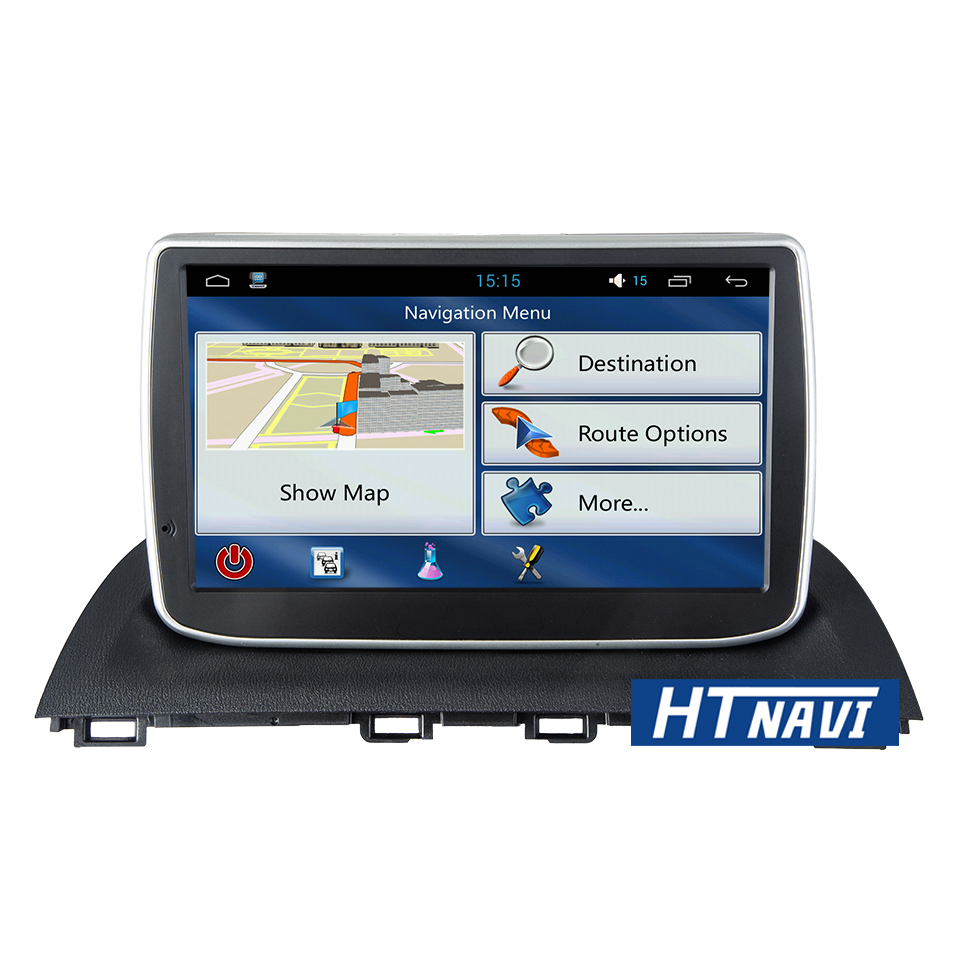 HTNAVI Lecteur multimédia de voiture pourMazda 3 Axela 2014-2017