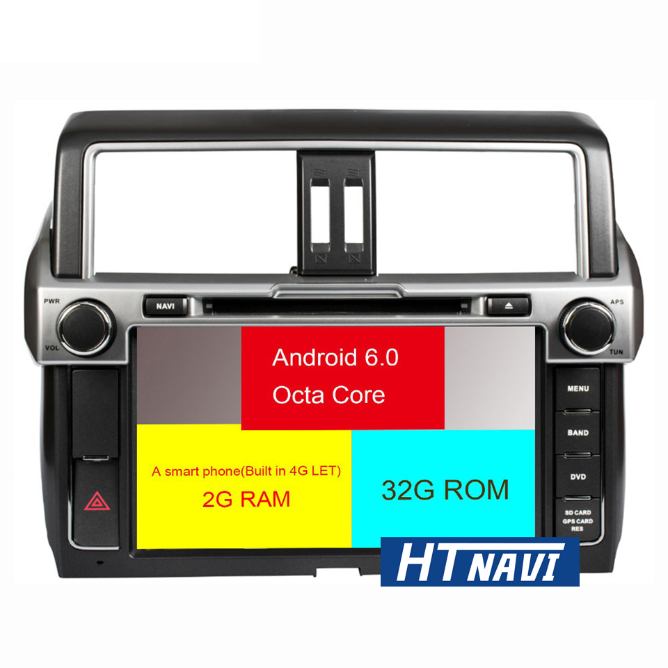 HTNAVI Lecteur multimédia de voiture pourToyota Prado 2014-2016