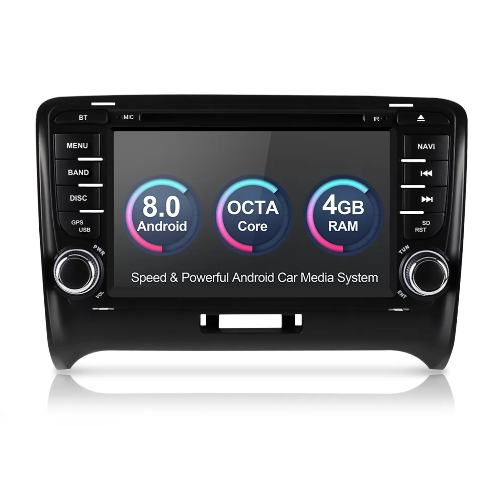 HTNAVI Lettore multimediale per auto per Audi TT/MK2 2006-2012