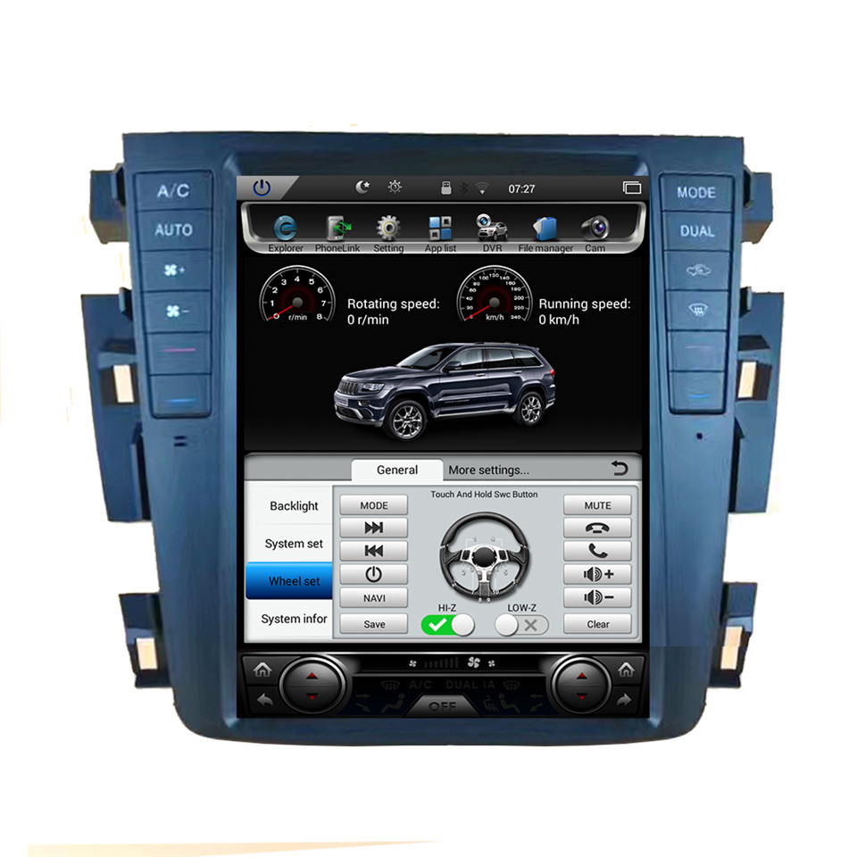 HTNAVI Lecteur multimédia de voiture pourNissan Teana 2003-2007