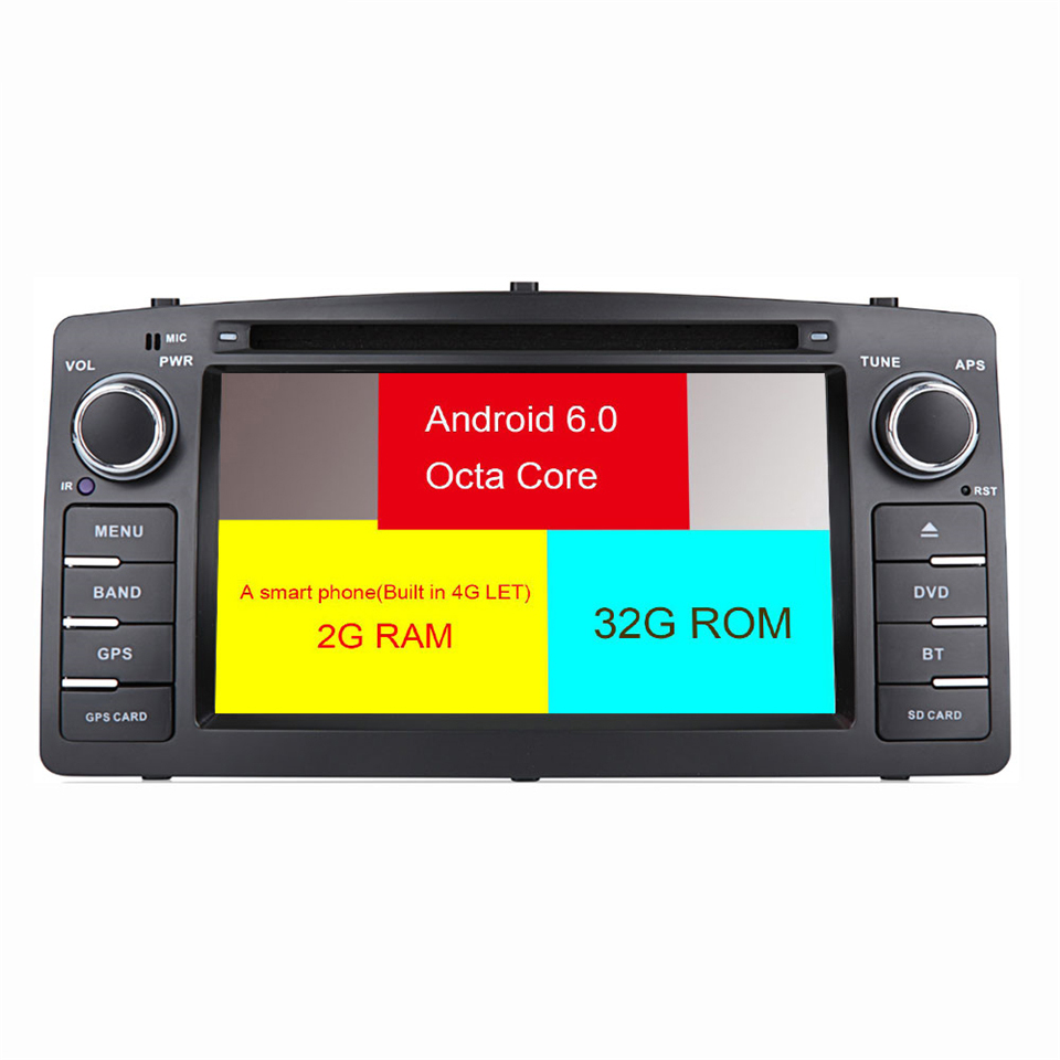 HTNAVI Reproductor multimedia para coche para Toyota COROLLA/ALTIS E120/BYD F3 2003-2006