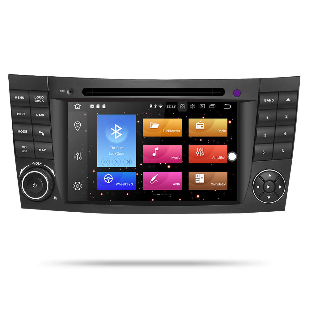 HTNAVI Car Multimedia Player For Mercedes-Benz CLK-Class/E-Class 2002-2008