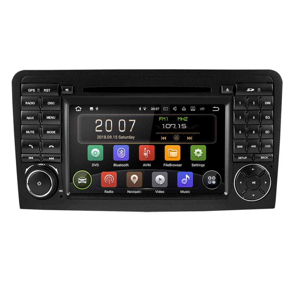 HTNAVI Lecteur multimédia de voiture pourMercedes-Benz ML-Class/GL-Class 2005-2012