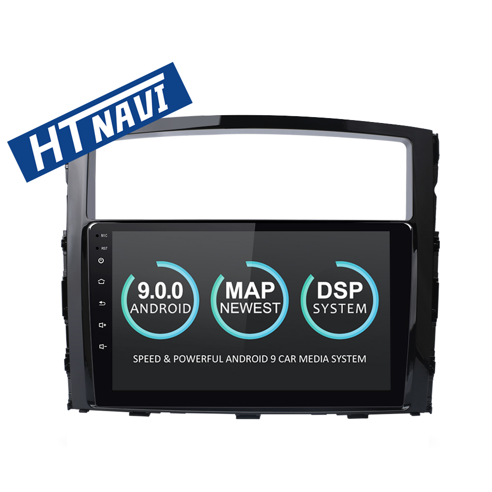 HTNAVI Lecteur multimédia de voiture pourMitsubish Pajero 2006-2017