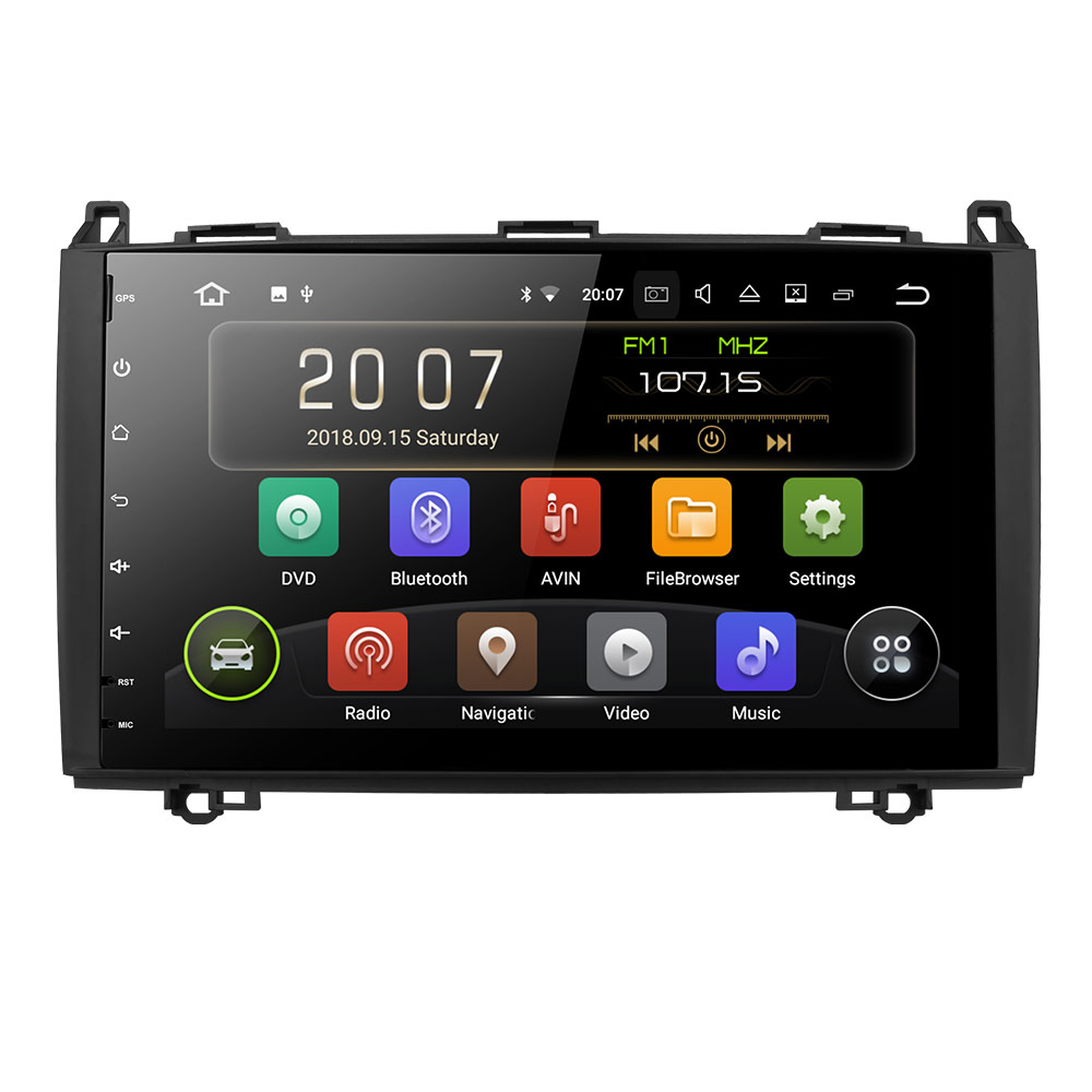 HTNAVI Lecteur multimédia de voiture pourMercedes-Benz A-Class/B-Class/Viano/Vito/Sprinter 2004-2012