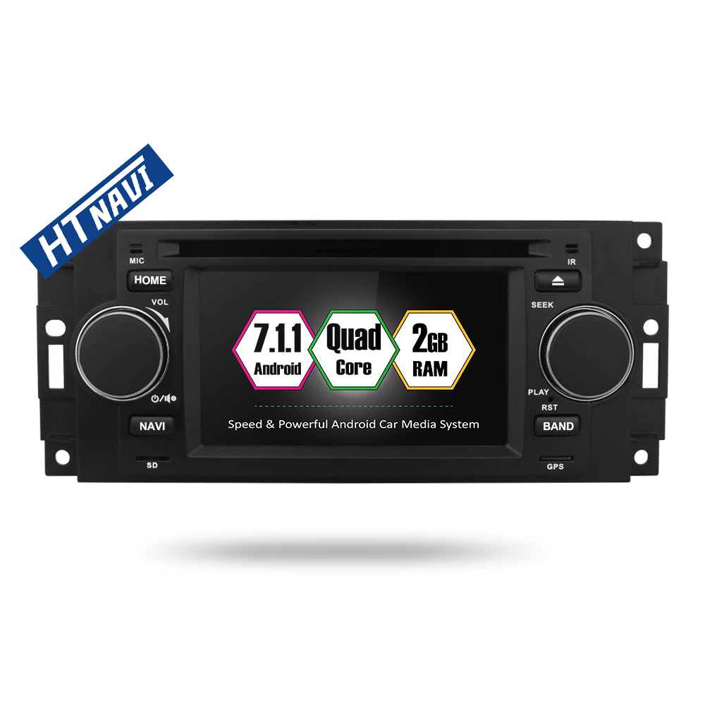 HTNAVI Reproductor multimedia para coche para Chrysler/Jeep/Dodge Universal