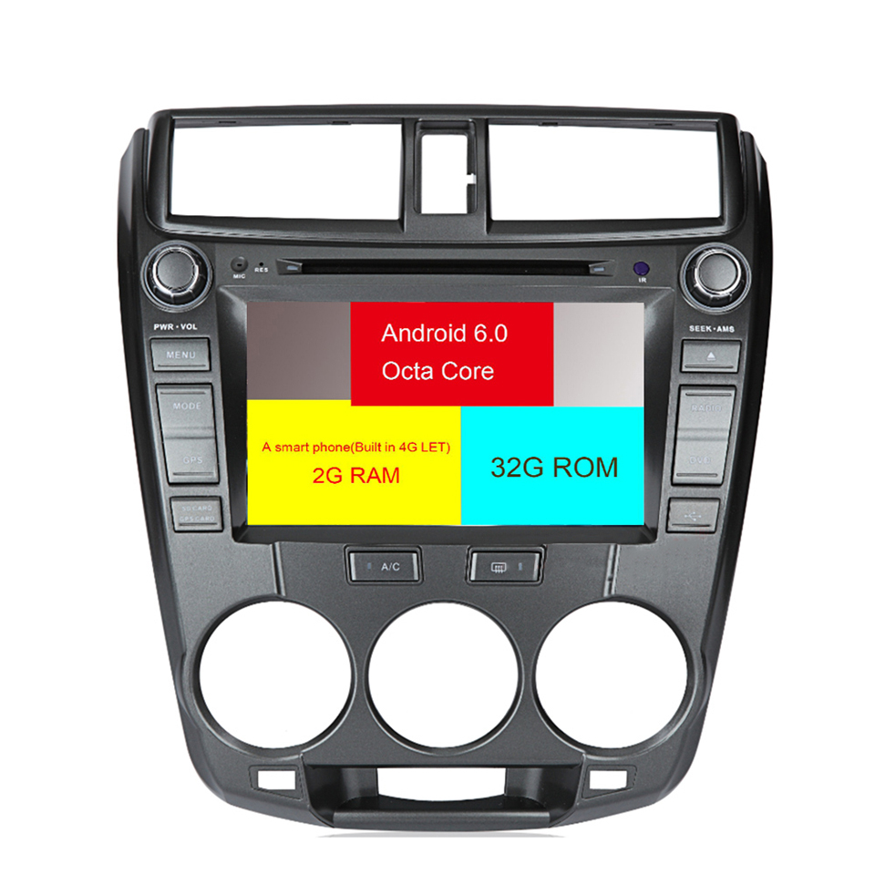 HTNAVI Lettore multimediale per auto per honda city 2008-2013