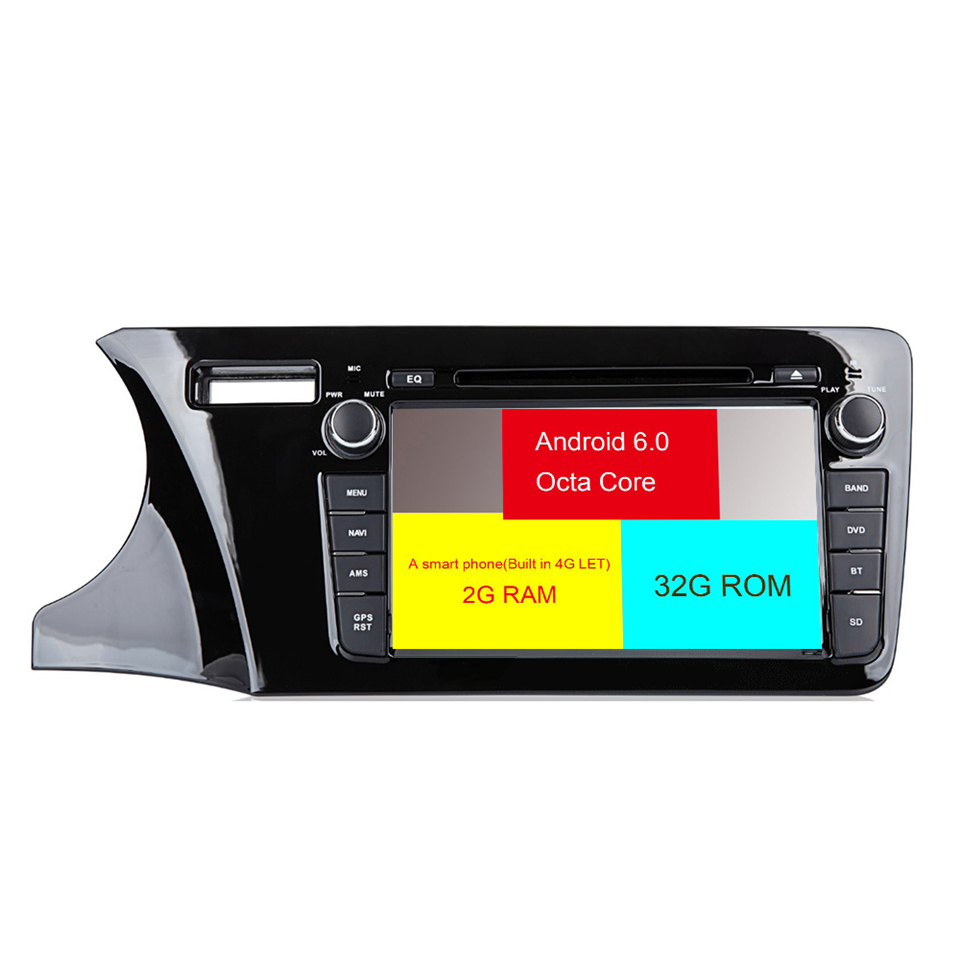 HTNAVI Lettore multimediale per auto per honda city 2014-2017