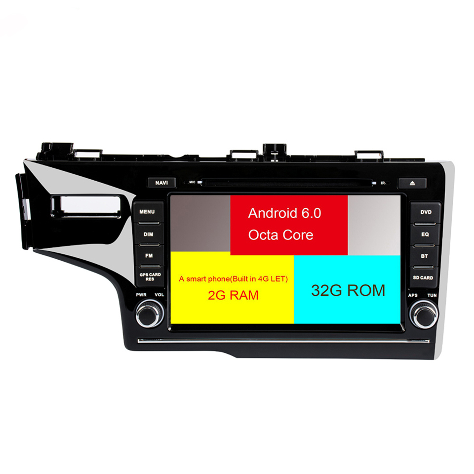 HTNAVI Reproductor multimedia para coche para honda Jazz/Fit 2014 - 2017