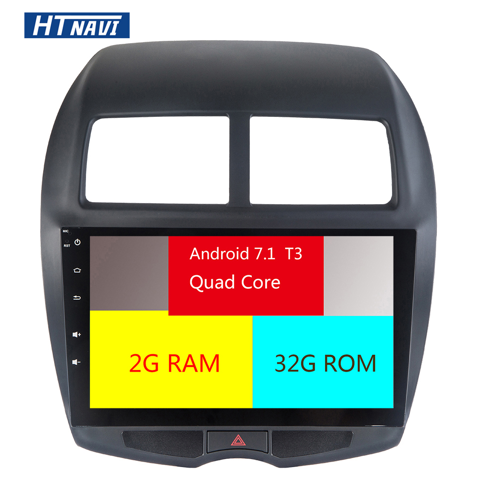 HTNAVI Lecteur multimédia de voiture pourMitsubishi ASX 2007-2015