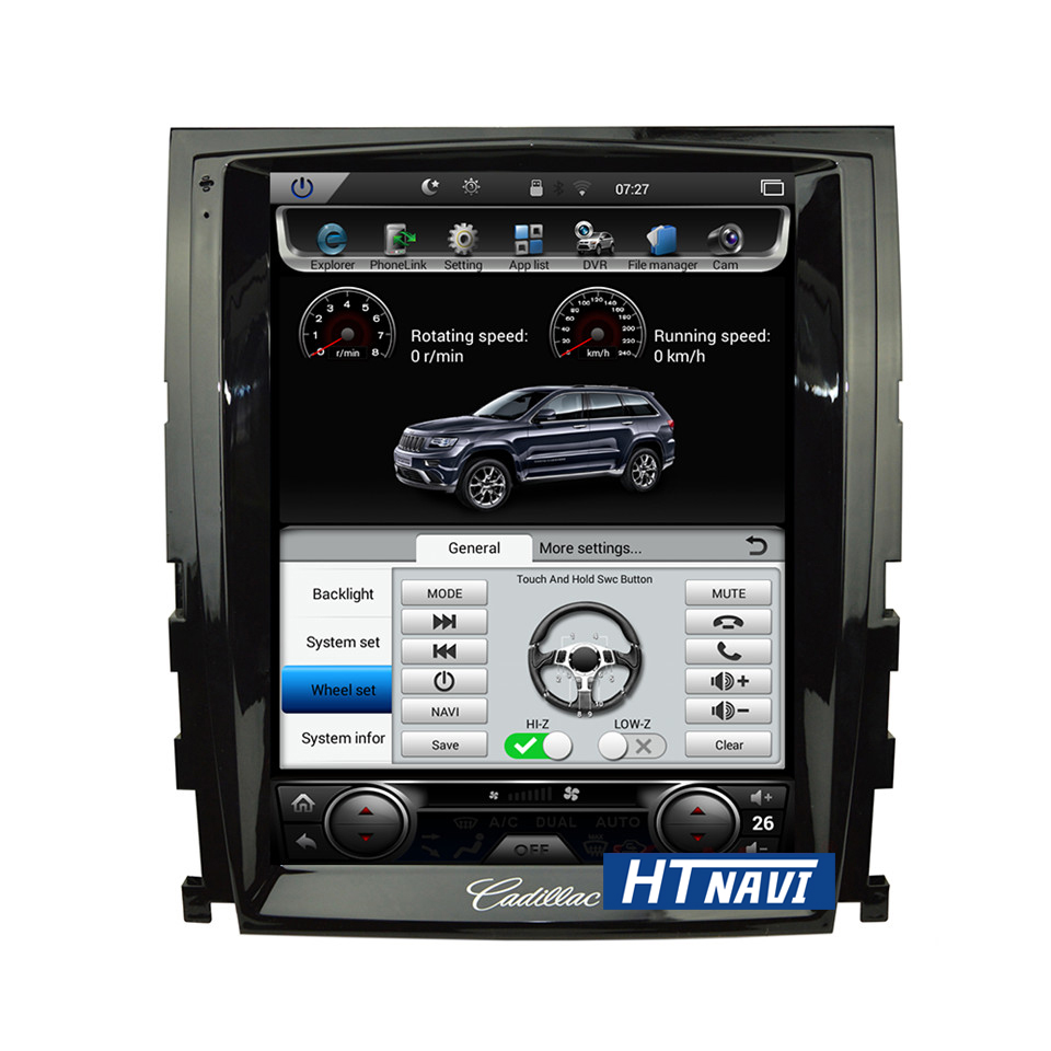 HTNAVI Reproductor multimedia para coche para Cadillac Escalade 2007-2012