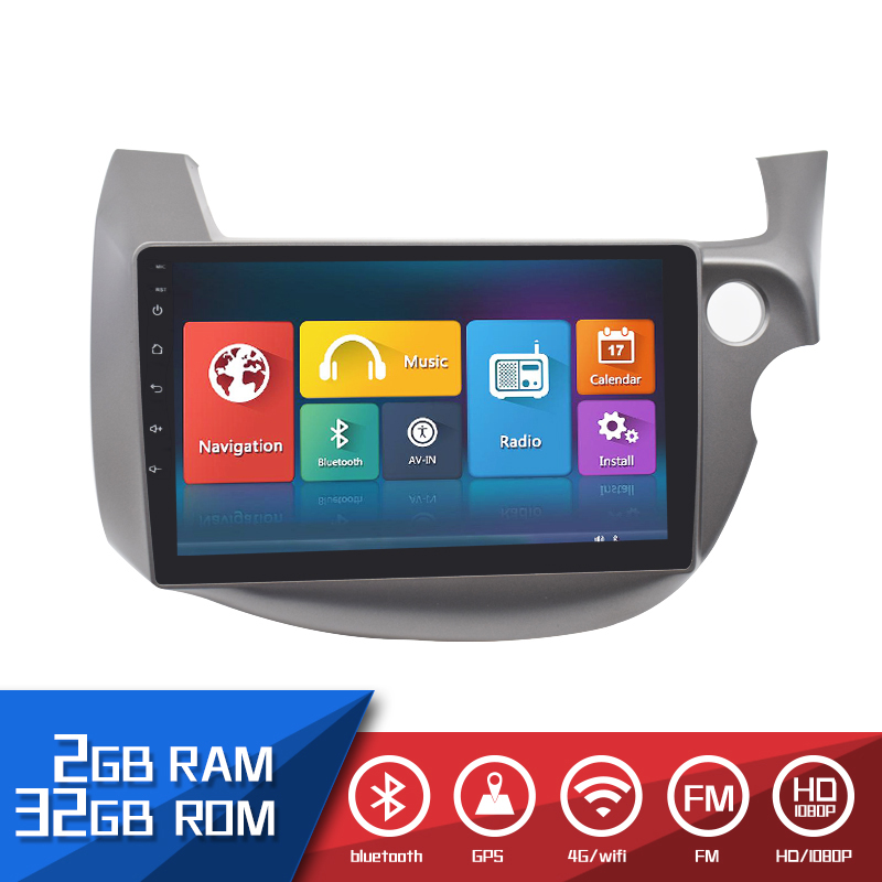 HTNAVI Reproductor multimedia para coche para honda Fit 2006-2012