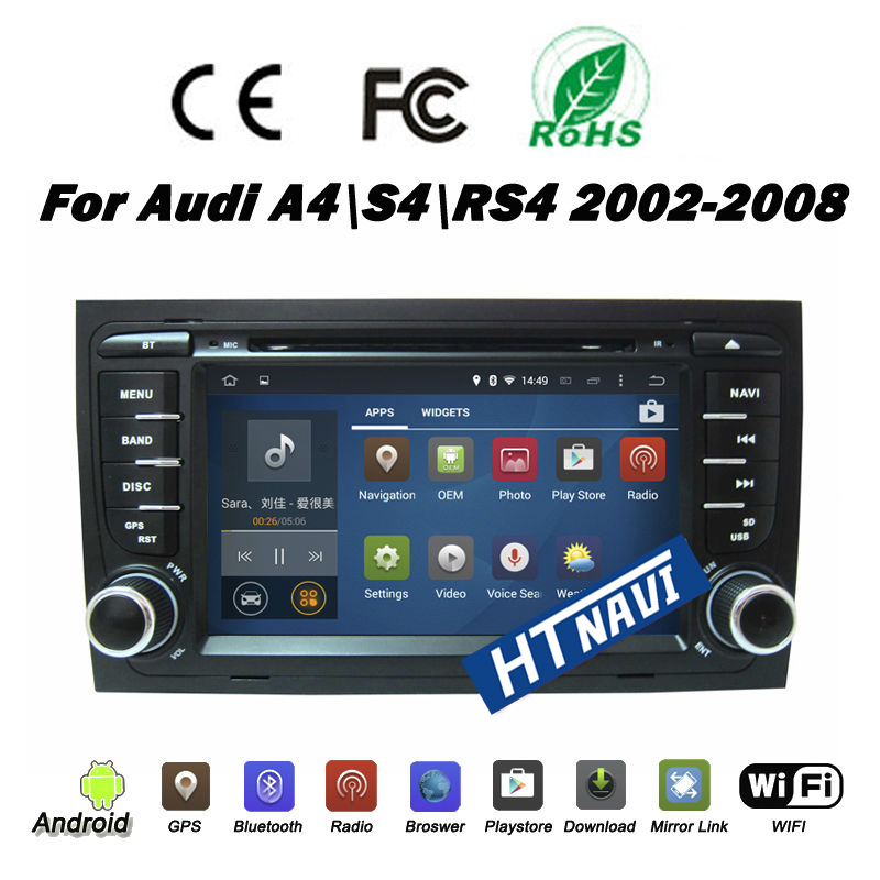 HTNAVI Автомобильный мультимедийный плеер для Audi A4/S4/RS4 2002-2008