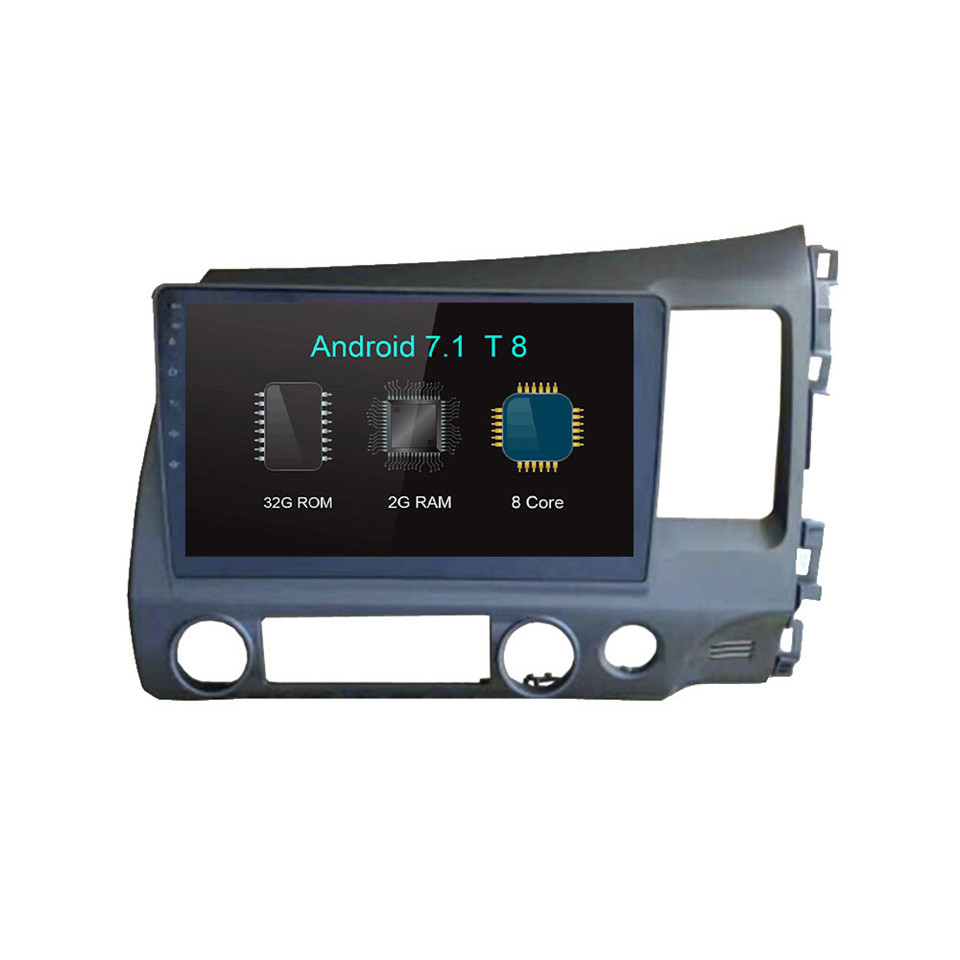 HTNAVI Lecteur multimédia de voiture pourhonda Civic 2006-2011