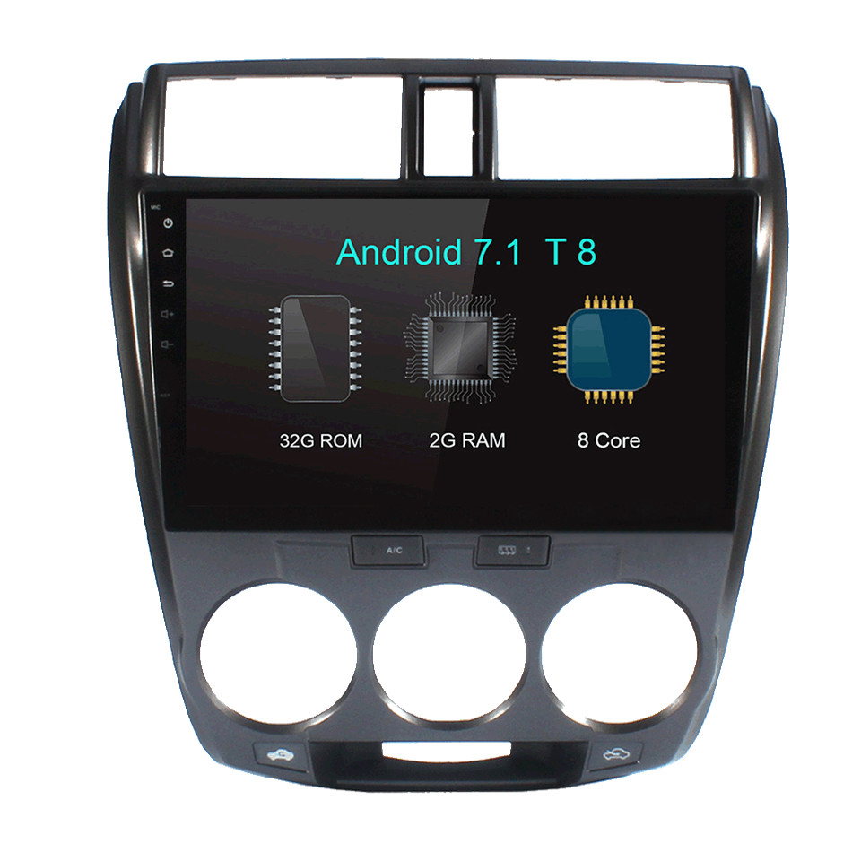 HTNAVI Lettore multimediale per auto per Honda City 2008-2012