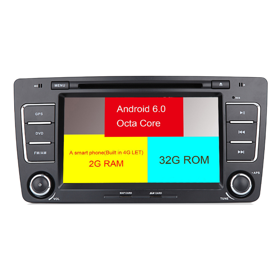 HTNAVI Reproductor multimedia para coche para Skoda Octavia 2009-2012