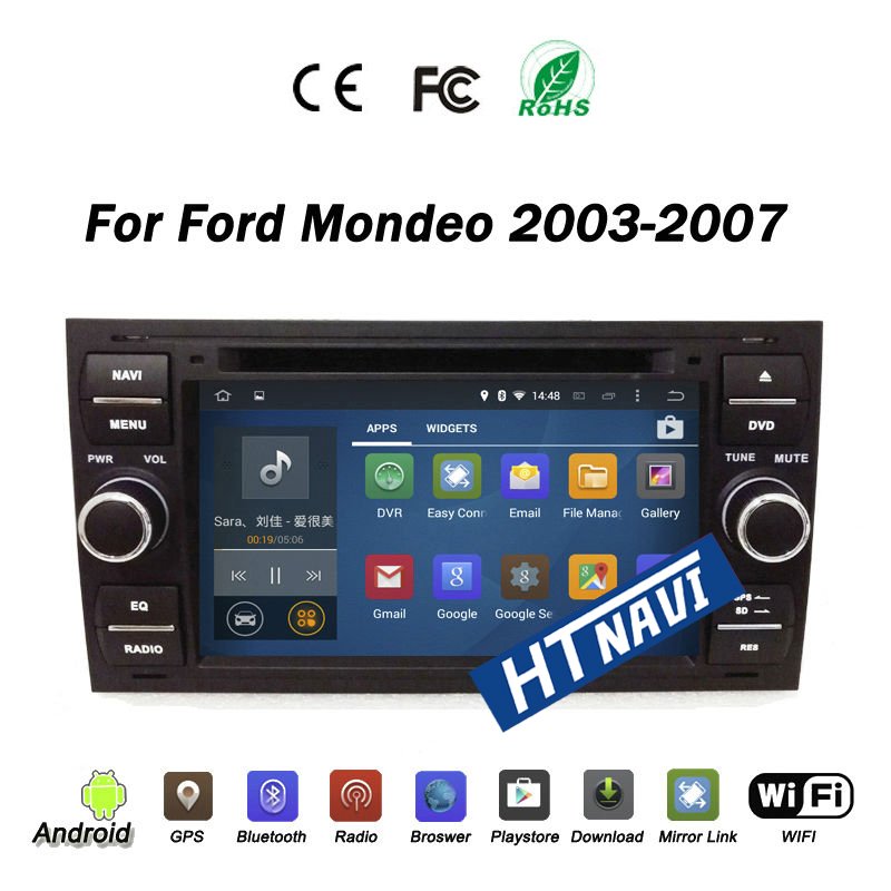 HTNAVI Lecteur multimédia de voiture pourFord Mondeo 2003-2007