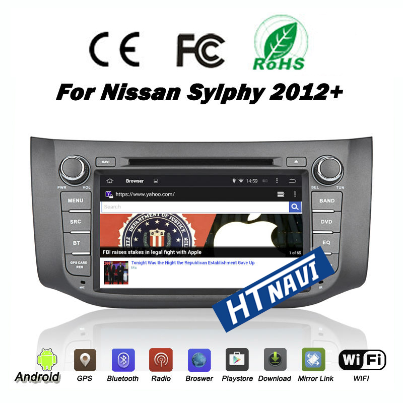 HTNAVI Reproductor multimedia para coche para Nissan X-Trail 2013-2015