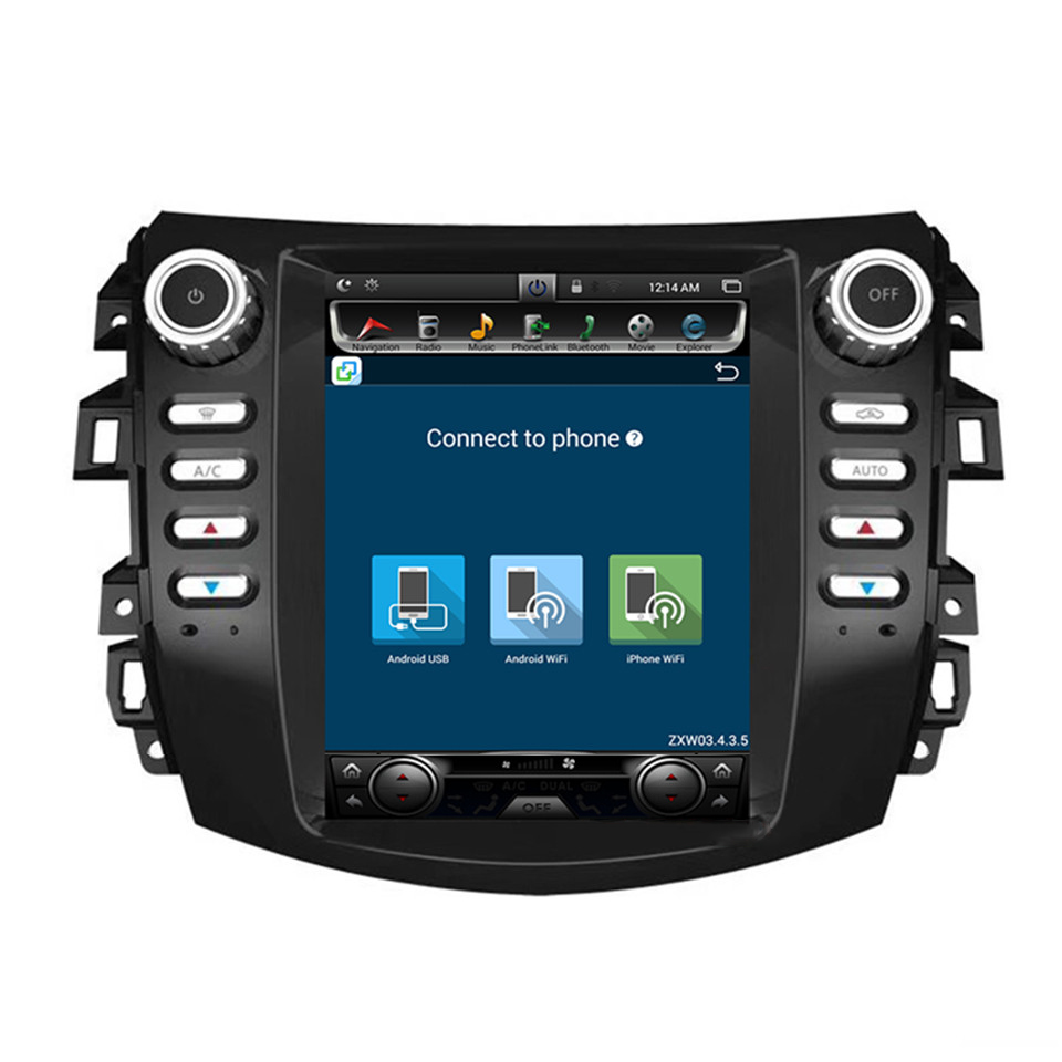 HTNAVI Lettore multimediale per auto per Nissan Navara 2017-2019