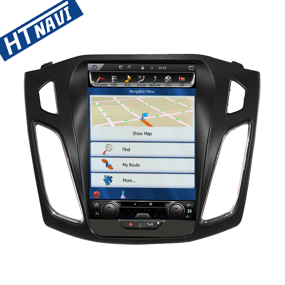 HTNAVI Lecteur multimédia de voiture pourFord Focus 2012-2018