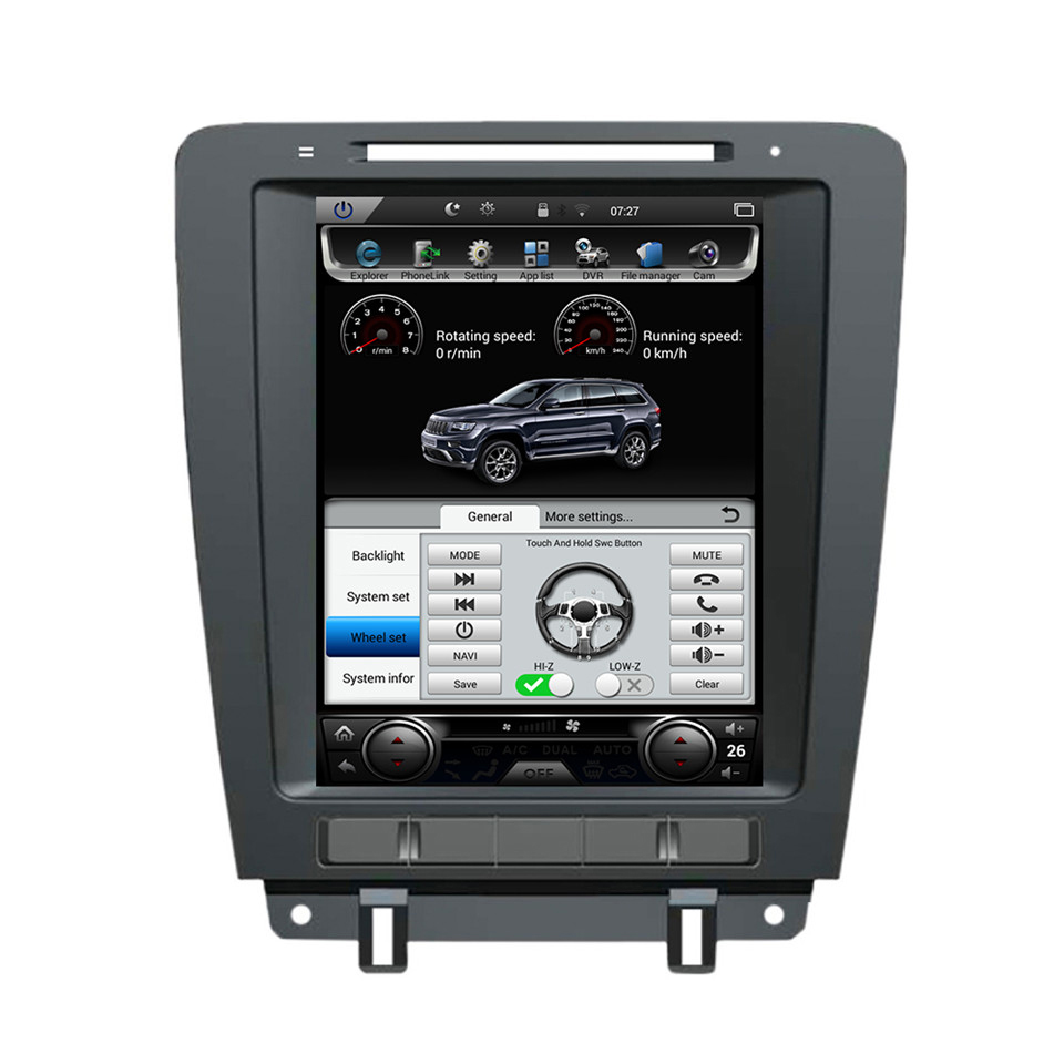 HTNAVI Lettore multimediale per auto per Ford Mustang 2010-2014