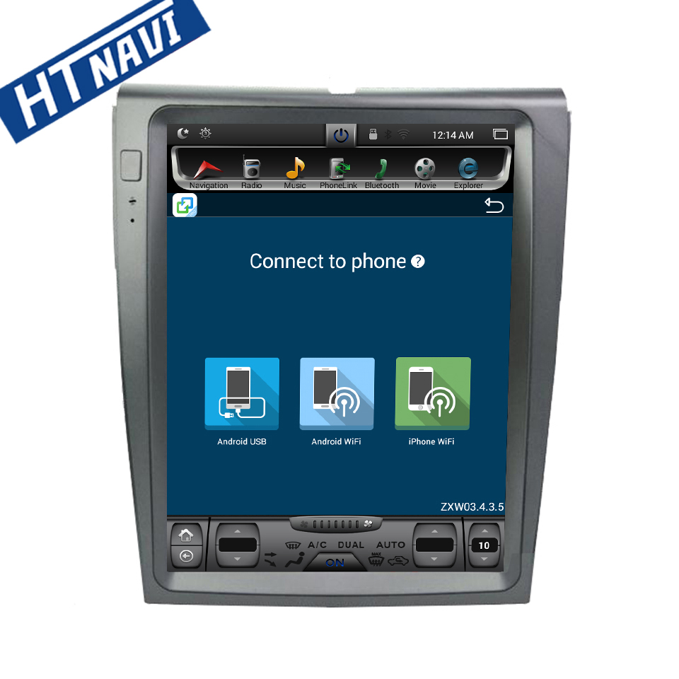 HTNAVI Lettore multimediale per auto per Ford EDGE 2011-2012