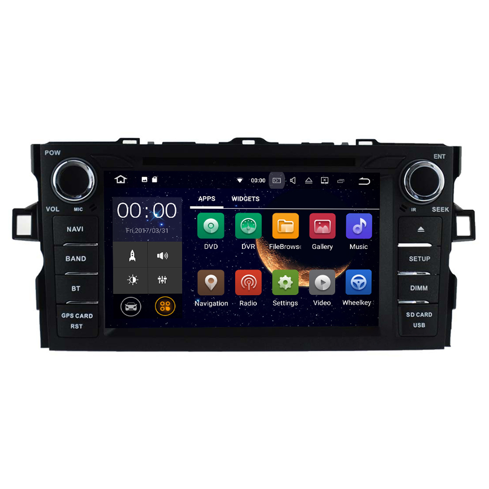 HTNAVI Lettore multimediale per auto per Toyota Auris 2007-2012