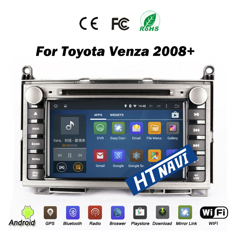 HTNAVI Lecteur multimédia de voiture pourToyota venza 2008+