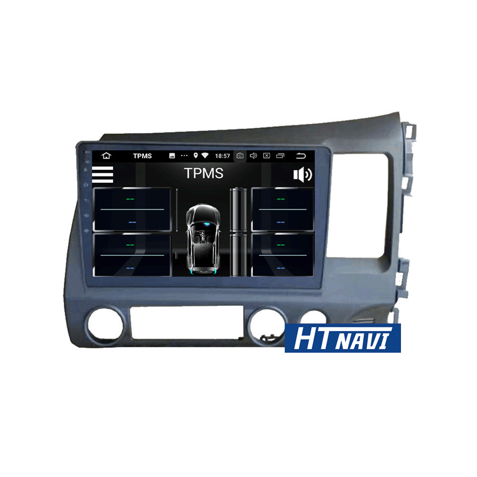 HTNAVI Lettore multimediale per auto per Honda Civic 2008-2011