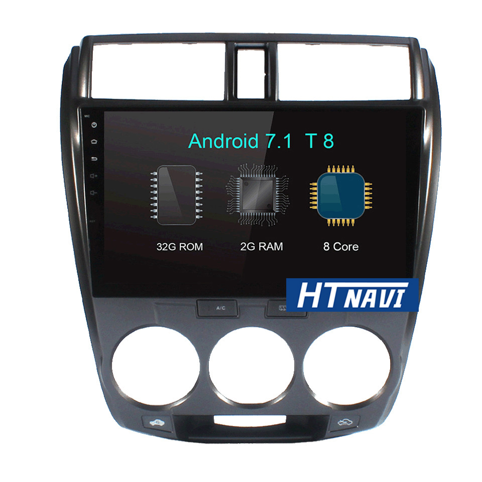 HTNAVI Lettore multimediale per auto per Honda City 2006-2008