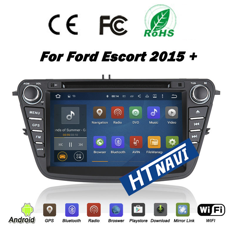 HTNAVI Reproductor multimedia para coche para Ford Eco-sport 2015-2019