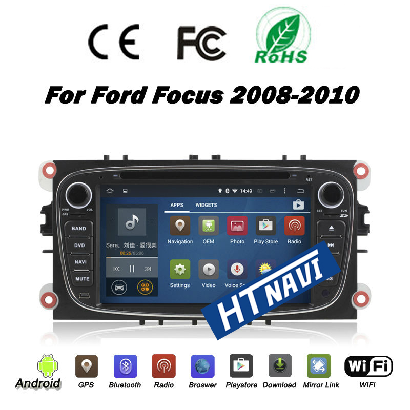 HTNAVI Автомобильный мультимедийный плеер для Ford Mondeo/Focus/S-Max/C-Max/Galaxy 2008-2012