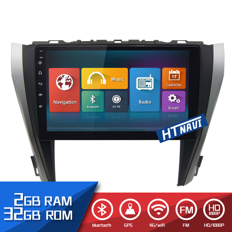 HTNAVI Reproductor multimedia para coche para Toyota Camry 2015-2018