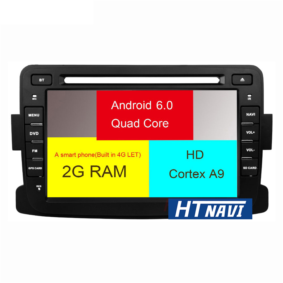 HTNAVI Lecteur multimédia de voiture pourRenault Dacia/Duster/Logan 2012-2013