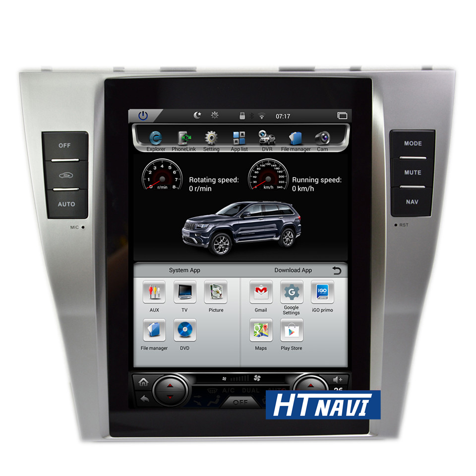 HTNAVI Lecteur multimédia de voiture pourToyota Camry 2007-2011