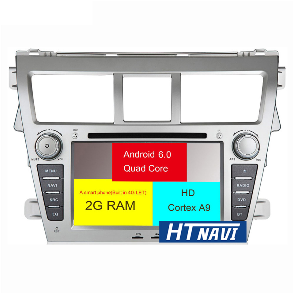 HTNAVI Автомобильный мультимедийный плеер для Toyota Vios 2008-2011