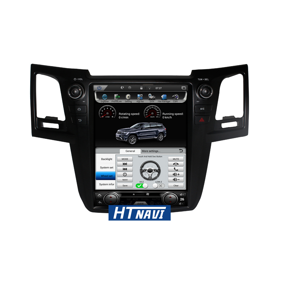 HTNAVI Reproductor multimedia para coche para Toyota Fortuner 2009-2015