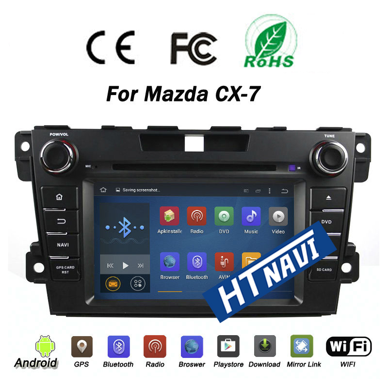 HTNAVI Reproductor multimedia para coche para Mazda CX-7 2007-2014