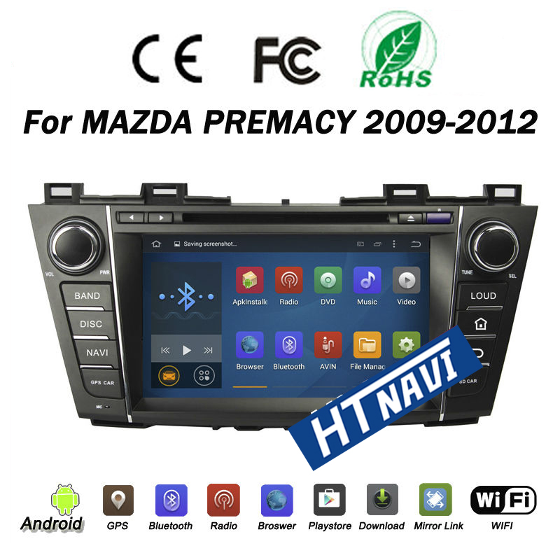 HTNAVI Reproductor multimedia para coche para Mazda 5 2010-2015