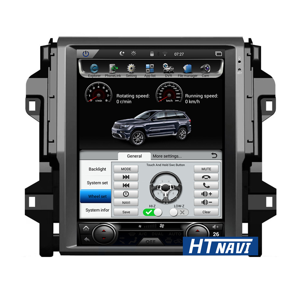 HTNAVI Автомобильный мультимедийный плеер для Toyota Fortuner 2016-2017