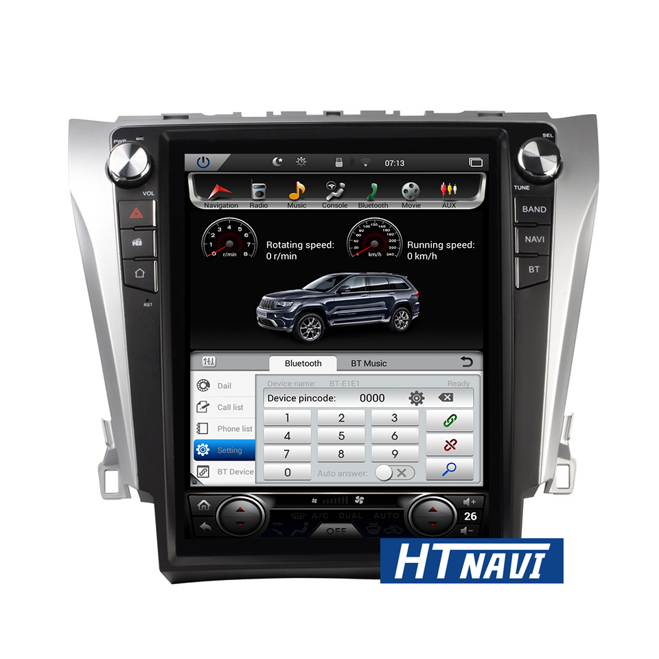 HTNAVI Reproductor multimedia para coche para Toyota Camry 2012-2019