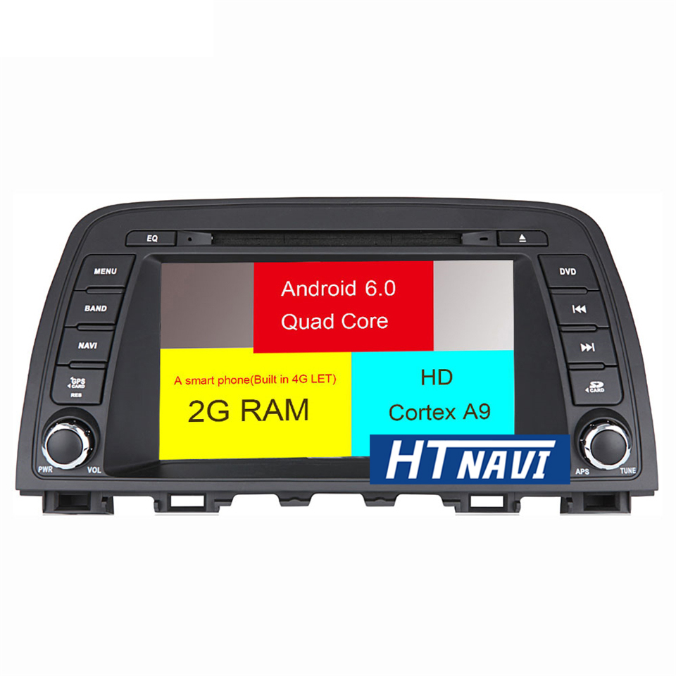 HTNAVI Reproductor multimedia para coche para Mazda CX-5 2014-2017