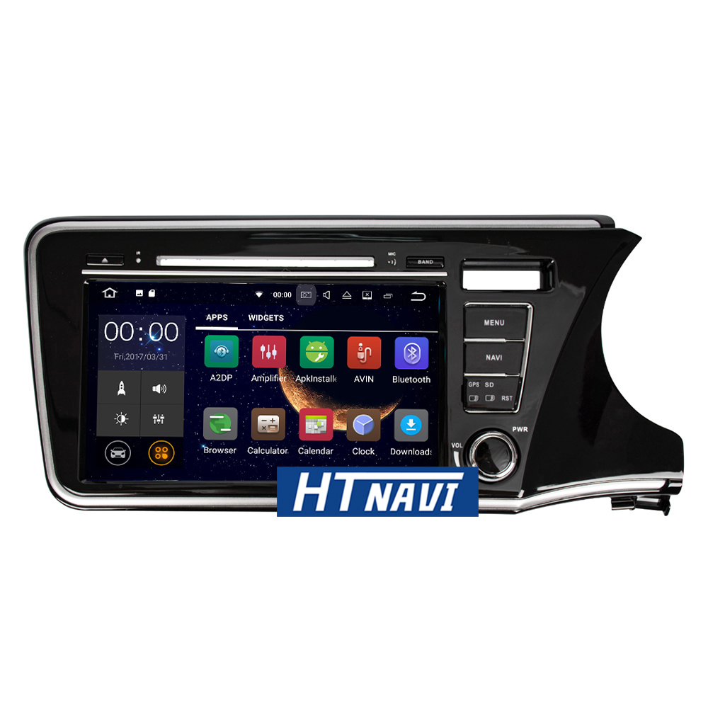 HTNAVI Reproductor multimedia para coche para Honda City 2014-2017