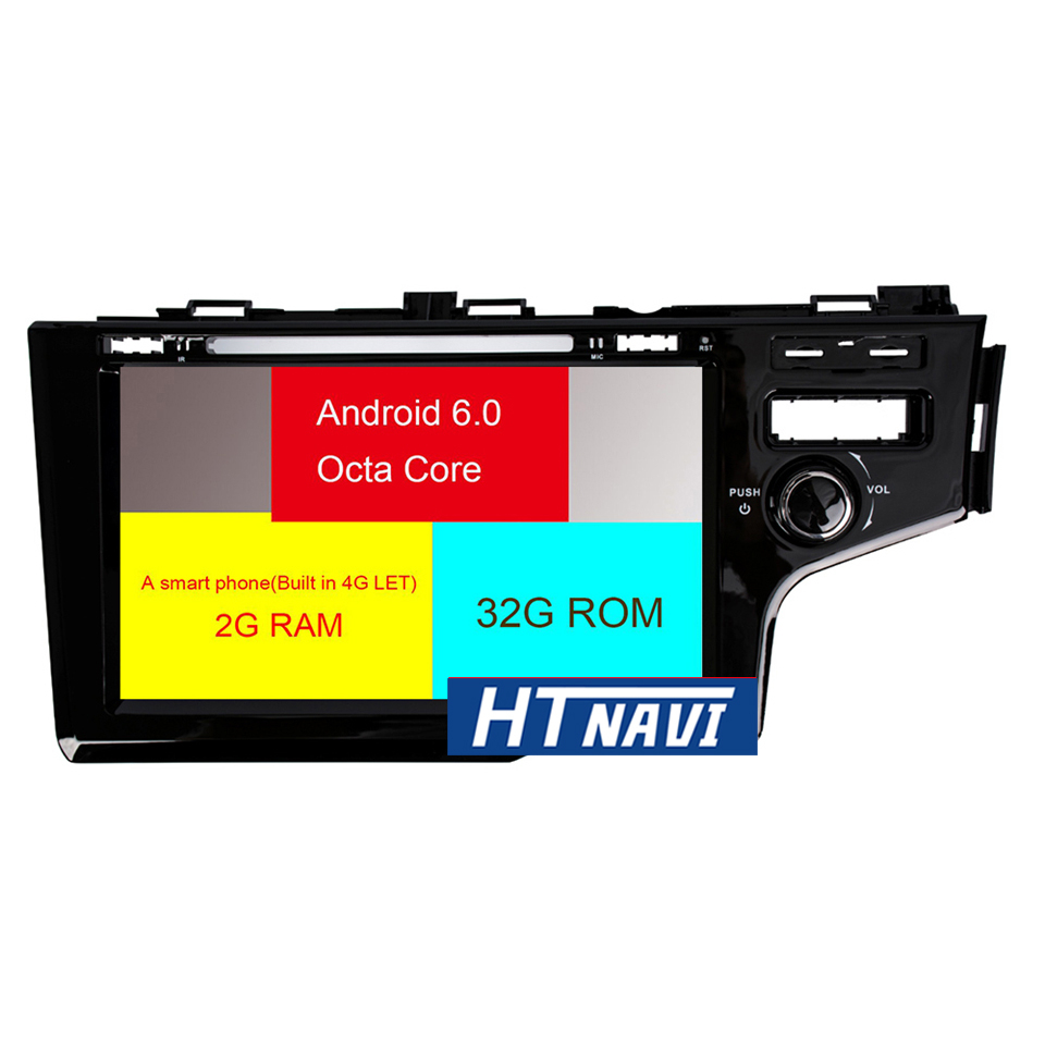 HTNAVI Reproductor multimedia para coche para Honda Fit 2014-2016