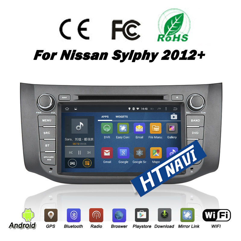HTNAVI Car Multimedia Player For Nissan sylphy/Sentra 2012-2015