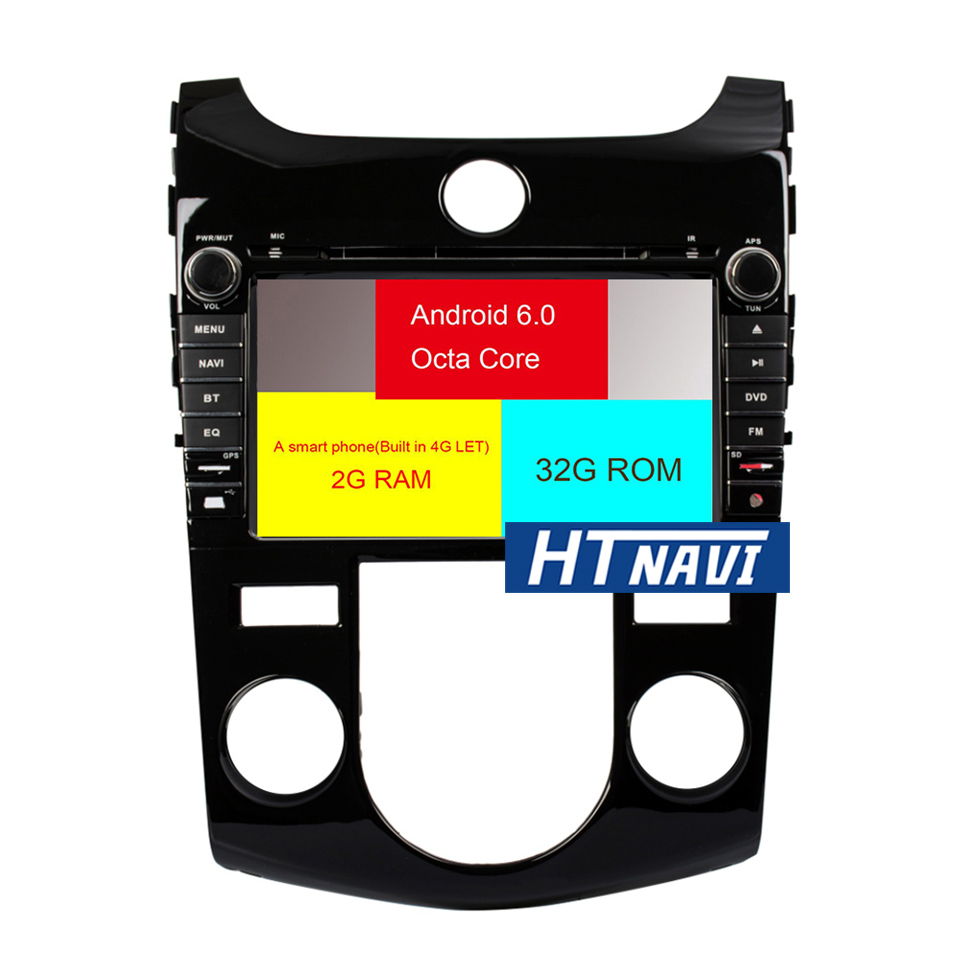 HTNAVI Lettore multimediale per auto per Kia FORTE 2008-2012